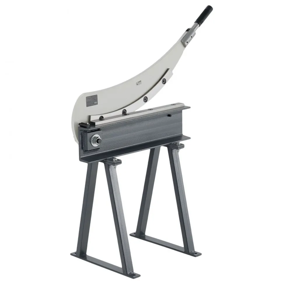 VEVOR Guillotine Shear, 20 in Bed Width Benchtop Cutter, Manual Hand Plate Shear for Metal Sheet Processing, with Q235 Material, High Precision, Stand, for PCB Board, Aluminum, Steel, Copper, Plastic