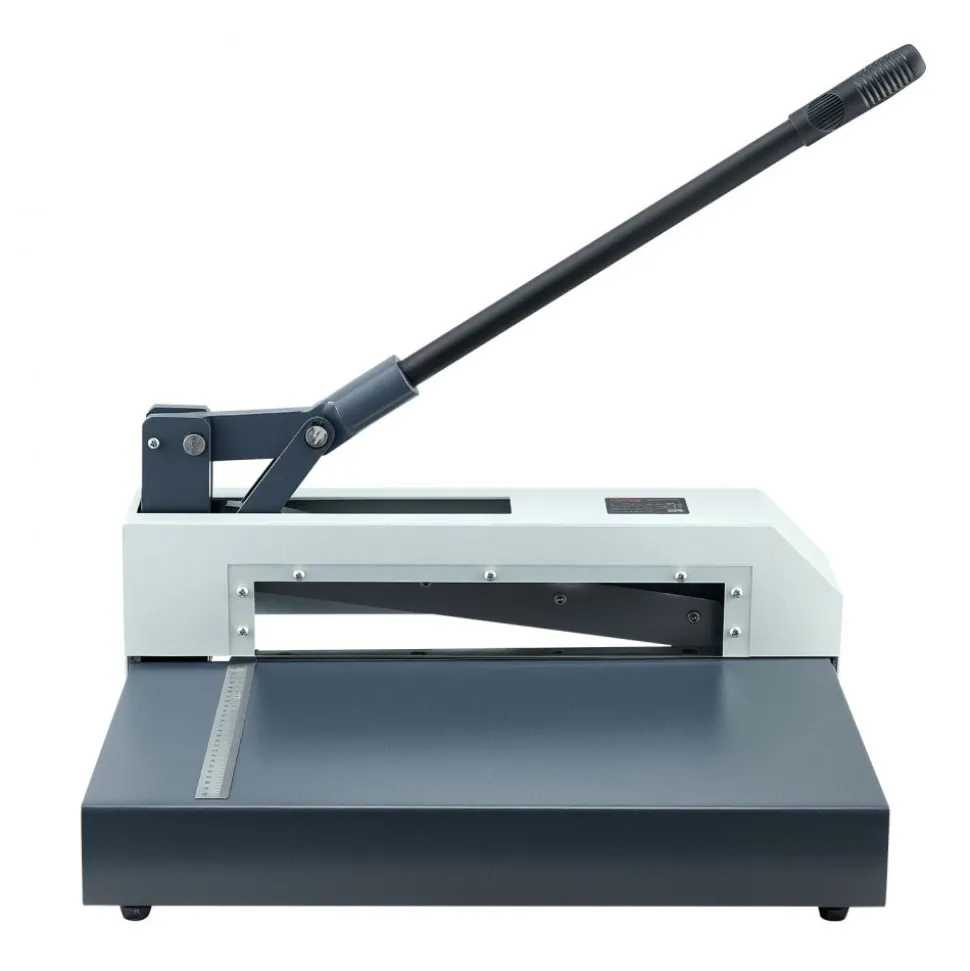 VEVOR Guillotine Sheet Metal Shear, 12 in Manual Hand Plate Shear, Heavy Duty Metal Plate Cutter Tool, with Solid Steel Frame, High Precision, for Cutting PCB Boards, Aluminum, Steel, Copper, Plastic