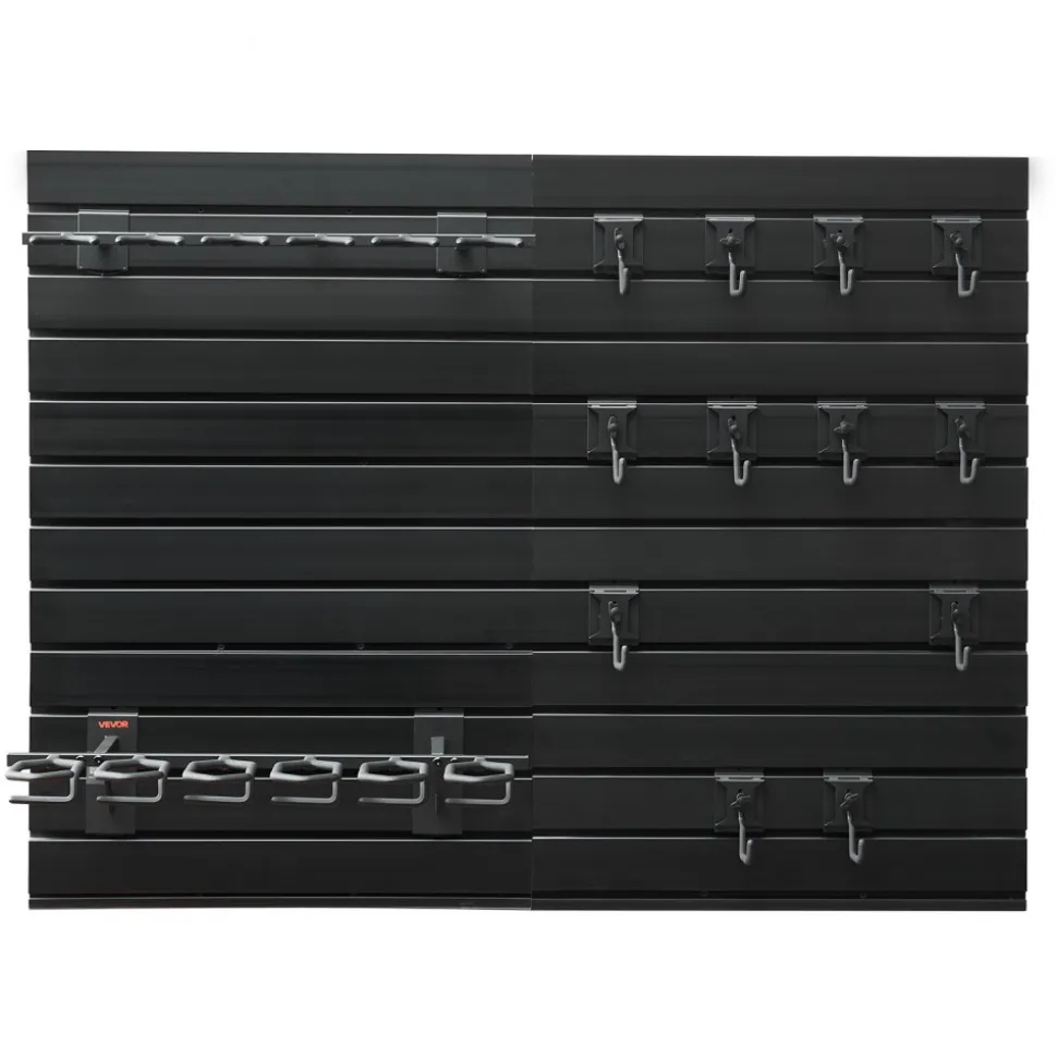 VEVOR Gun Rack, Wall Mount, Heavy-Duty Steel Tactical Rifle Carbine Shotgun Handgun Storage Rack, Securely Holds up to 6 Rifles and 6 Pistols, Modular Firearms Gun Wall Gear Accessories Organizer
