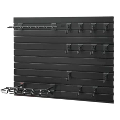 VEVOR Gun Rack, Wall Mount, Heavy-Duty Steel Tactical Rifle Carbine Shotgun Handgun Storage Rack, Securely Holds up to 6 Rifles and 6 Pistols, Modular Firearms Gun Wall Gear Accessories Organizer