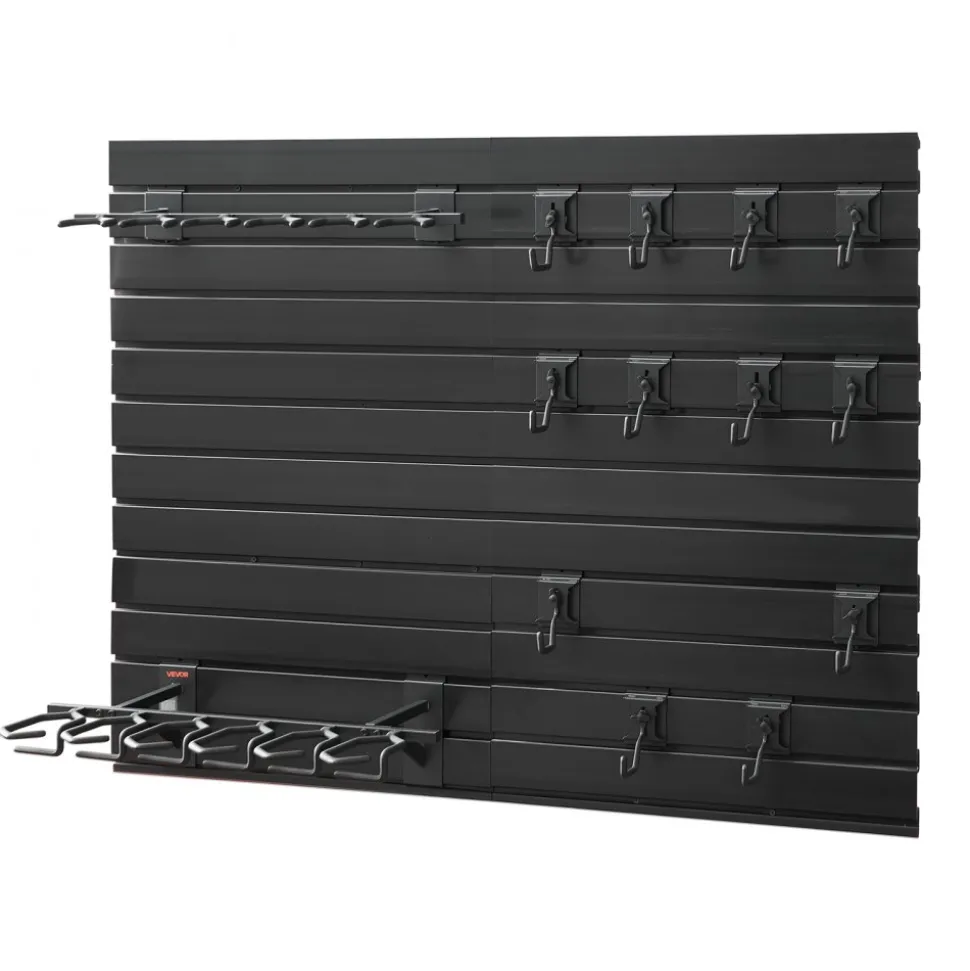 VEVOR Gun Rack, Wall Mount, Heavy-Duty Steel Tactical Rifle Carbine Shotgun Handgun Storage Rack, Securely Holds up to 6 Rifles and 6 Pistols, Modular Firearms Gun Wall Gear Accessories Organizer