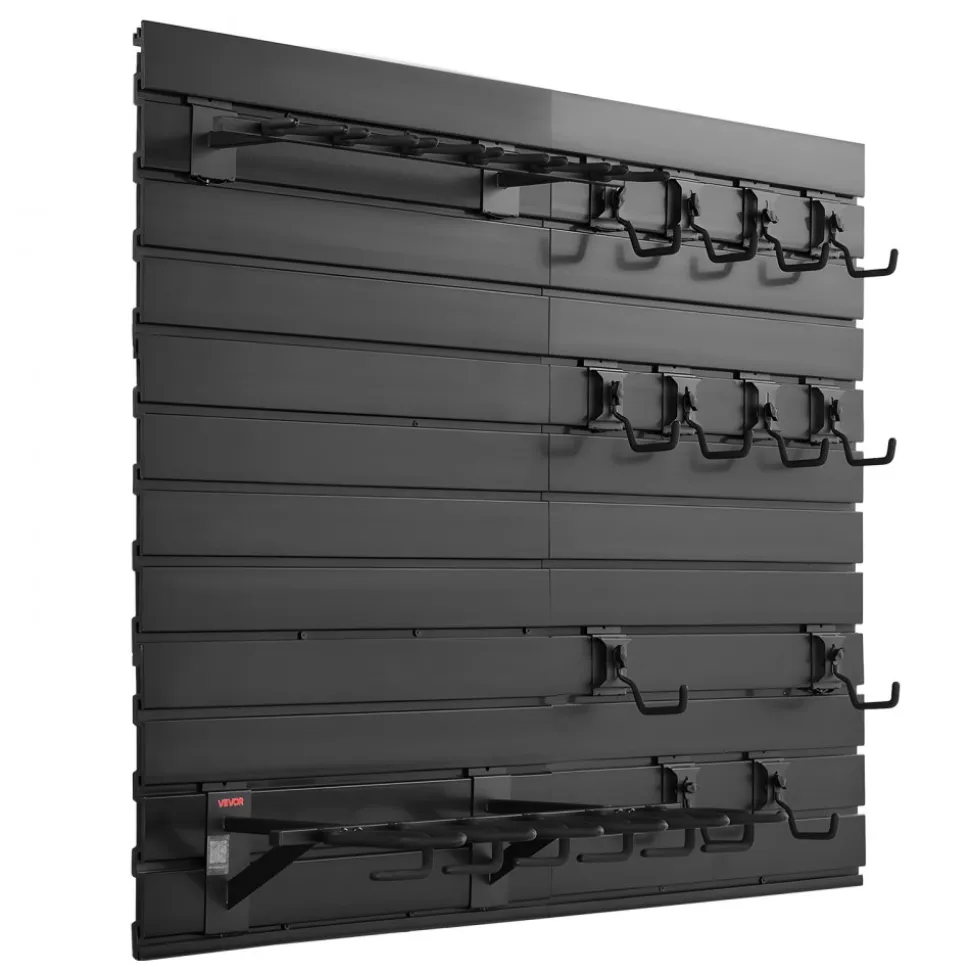 VEVOR Gun Rack, Wall Mount, Heavy-Duty Steel Tactical Rifle Carbine Shotgun Handgun Storage Rack, Securely Holds up to 6 Rifles and 6 Pistols, Modular Firearms Gun Wall Gear Accessories Organizer