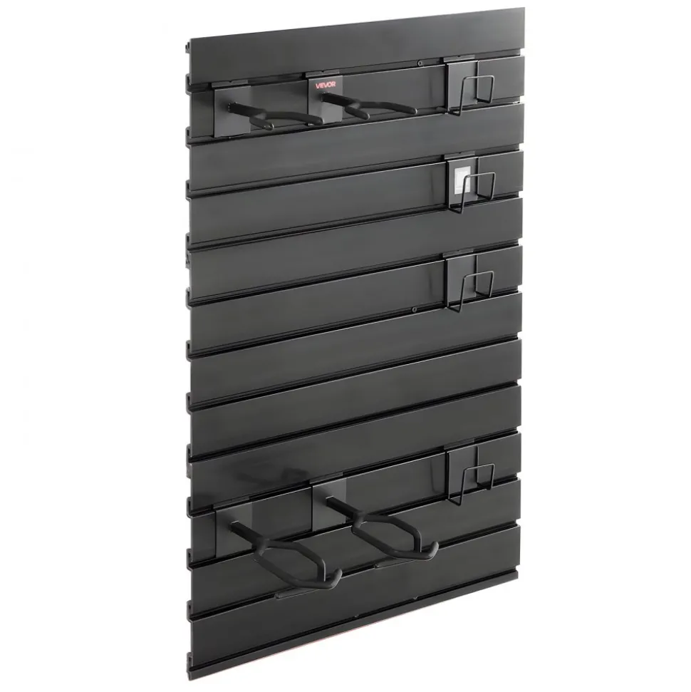 VEVOR Gun Rack, Wall Mount, Tactical Rifle Shotgun Handgun Storage, Heavy-Duty PVC Panels & Steel Wall Racks, Securely Holds up to 2 Rifles & 4 Pistols, Modular Firearms Gun Gear Accessories Organizer