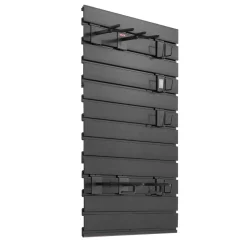 VEVOR Gun Rack, Wall Mount, Tactical Rifle Shotgun Handgun Storage, Heavy-Duty PVC Panels & Steel Wall Racks, Securely Holds up to 2 Rifles & 4 Pistols, Modular Firearms Gun Gear Accessories Organizer