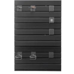 VEVOR Gun Rack, Wall Mount, Tactical Rifle Shotgun Handgun Storage, Heavy-Duty PVC Panels & Steel Wall Racks, Securely Holds up to 2 Rifles & 4 Pistols, Modular Firearms Gun Gear Accessories Organizer
