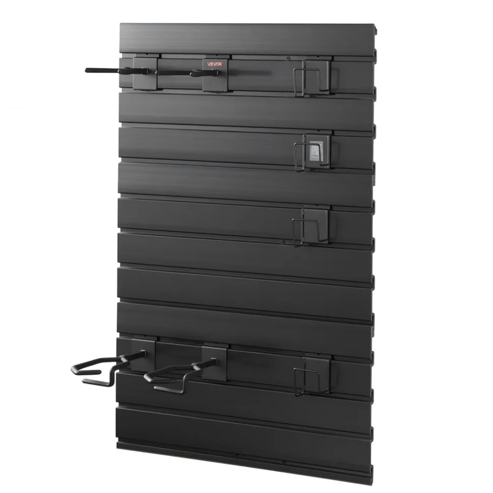 VEVOR Gun Rack, Wall Mount, Tactical Rifle Shotgun Handgun Storage, Heavy-Duty PVC Panels & Steel Wall Racks, Securely Holds up to 2 Rifles & 4 Pistols, Modular Firearms Gun Gear Accessories Organizer