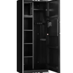 VEVOR 4 Gun Safe, Long Gun Cabinet for Rifles and Pistols, Quick Access Rifle Safe with 3 Ammo Slots and 2 Adjustable Racks, Large Digital Cabinet with Key and Password Lock