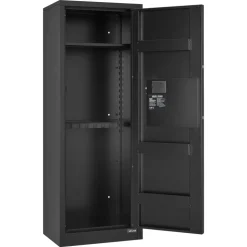VEVOR 6-8 Gun Safe, Long Gun Cabinet for Rifles and Pistols, Quick Access Rifle Safe with 3 Ammo Slots and 2 Adjustable Racks, Large Digital Cabinet with Key and Password Lock