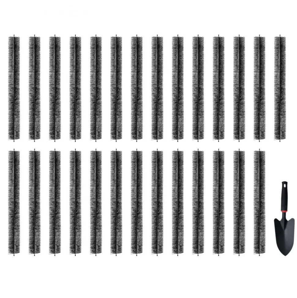 VEVOR Gutter Brush, 80 Feet Total Length 4.33 inch Diameter Gutter Cleaning Tools, Ground-Level Gutter Brush Leaf Guard for 5 Inch Gutters, Easily Clear roof Leaves and Debris, 27 Pack