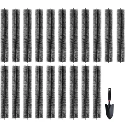 VEVOR Gutter Brush, 60 Feet Total Length 5.25 inch Diameter Gutter Cleaning Tools, Ground-Level Gutter Brush Leaf Guard for 5 Inch Gutters, Easily Clear roof Leaves and Debris, 20 Pack
