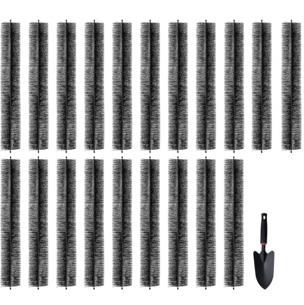 VEVOR Gutter Brush, 60 Feet Total Length 5.25 inch Diameter Gutter Cleaning Tools, Ground-Level Gutter Brush Leaf Guard for 5 Inch Gutters, Easily Clear roof Leaves and Debris, 20 Pack