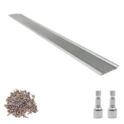 VEVOR Gutter Guard, 6 in Aluminum Gutter Cover with Stainless Steel Micro Mesh, Heavy-Duty 100ft Length, 0.04in Thick, Leaf Guard for Debris and Pine Needles, Easy DIY Install, Screws Included, 20 PCS