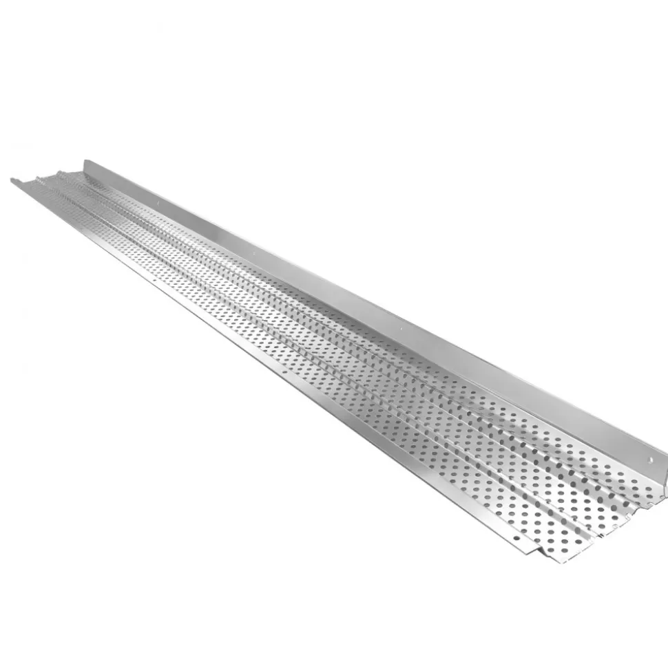 VEVOR Gutter Guard, 5 inch Aluminum Gutter Cover Heavy-Duty, 32ft Length Protection Cover for Leaf & Debris, 0.02 in Thickness Mill Finish, Easy DIY Install, Fast Drainage, Screws Included, 8 PCS