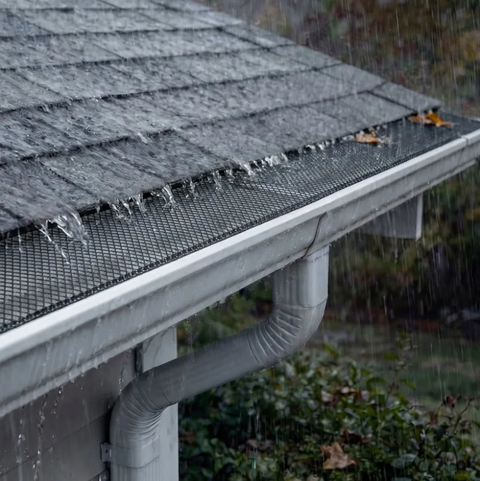 VEVOR Gutter Guard, 6 in Powder-Coated Steel Gutter Screen, Heavy-Duty 75 ft Length, 0.04 in Thickness, Leaf Guard for Debris and Leaves, Easy DIY Install, Fits 6" Standard Systems, 25 Pack, Black