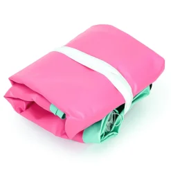 VEVOR Gymnastics Barrel Air Roller 23.6x40 in Inflatable Tumbling Air Mat, Octagon Tumbler Trainer with Electric Pump, Equipment for Back Handspring Training/Home Use/Gym/Yoga/Cheerleading, Pink