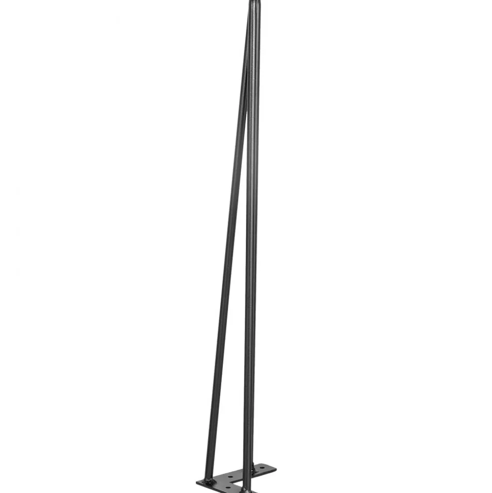 VEVOR Hairpin Table Legs 24" Black Set of 4 Desk Legs 880lbs Load Capacity (Each 220lbs) Hairpin Desk Legs 3 Rods for Bench Desk Dining End Table Chairs Carbon Steel DIY Heavy Duty Furniture Legs