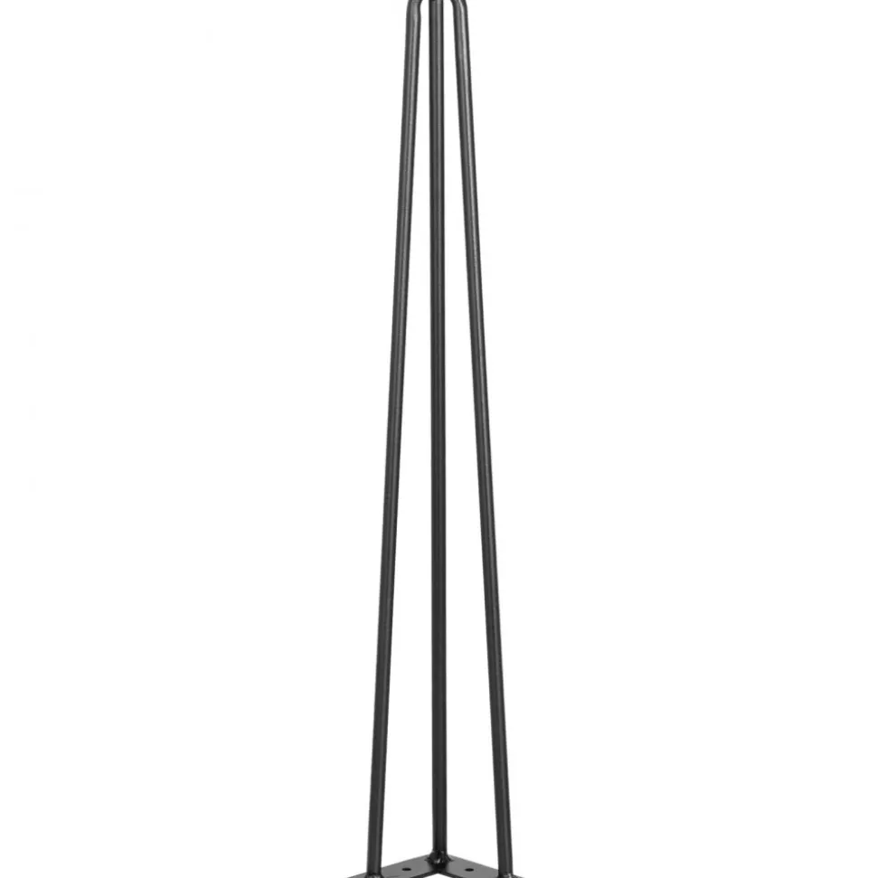 VEVOR Hairpin Table Legs 22" Black Set of 4 Desk Legs 880lbs Load Capacity (Each 220lbs) Hairpin Desk Legs 3 Rods for Bench Desk Dining End Table Chairs Carbon Steel DIY Heavy Duty Furniture Legs