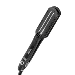 VEVOR Hair Straightener, 1.5-inch Titanium Flat Iron, Dual Infrared Hair Straightener Flat Iron with LCD Display and 19 Temp Levels - 210°F to 450°F, Fast Heating Hair Iron for Salon Home Travel Use