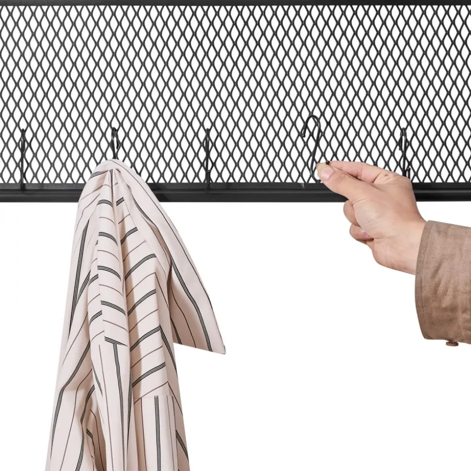 VEVOR Hall Tree, 72 in Coat Rack with Shoe Bench, Freestanding 2-Tier Shoe Rack Storage Organizer with Hooks, Hanging Rod and Wire Shelf, Steel Frame Entrance Coat Holder for Entry, Bedroom, Closet