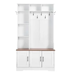 VEVOR Hall Tree with Bench and Shoe Storage, 39