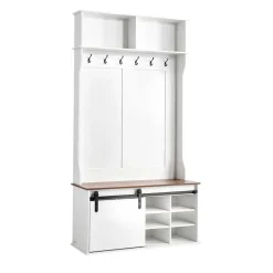 VEVOR Hall Tree with Bench and Shoe Storage, 42