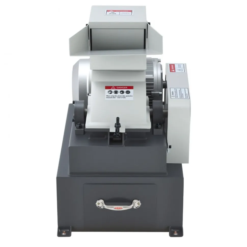VEVOR Hammer Crusher, 3KW 220V Electric Rock Stone Shatter Grinder, Glass Crushing Machine with 400 to 600 kg/h Crushing Capacity, Coal Crusher Milling Machine with 0.12/0.24/0.4 inch Sieve Screens