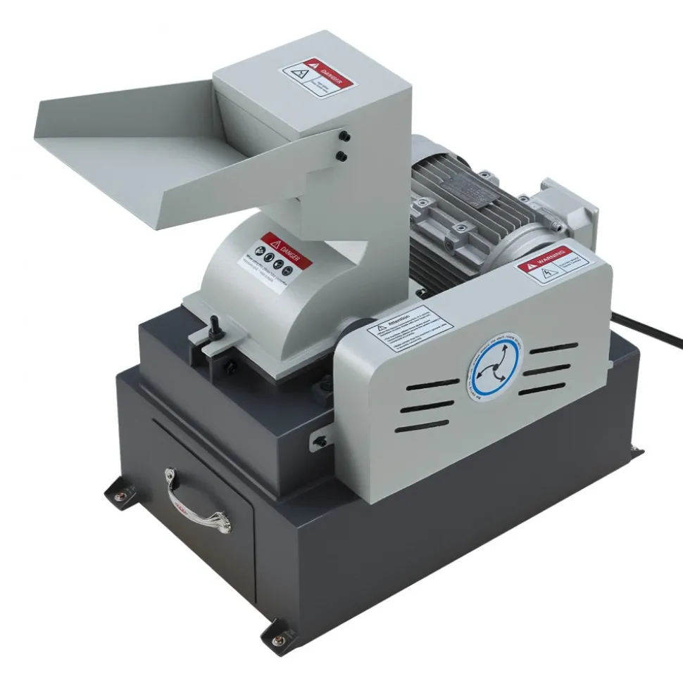VEVOR Hammer Crusher, 3KW 220V Electric Rock Stone Shatter Grinder, Glass Crushing Machine with 400 to 600 kg/h Crushing Capacity, Coal Crusher Milling Machine with 0.12/0.24/0.4 inch Sieve Screens