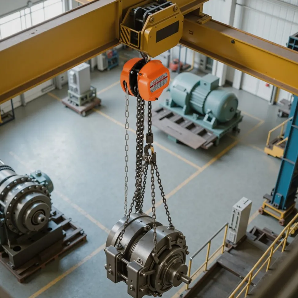 VEVOR Hand Chain Hoist, 1 Ton 2200 lbs Capacity, Manual Chain Block with Upgrade G80 Galvanized Chain, 10 ft Lifting Height, Heavy Duty Pulley Hoist for Garage Warehouse Automotive Machinery, Orange
