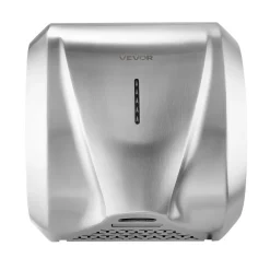 VEVOR Hand Dryer, 2 Pack 1800W Bathroom Air Hand Dryer, Automatic High Speed with HEPA Filter, Fast Drying, Brushed Stainless Steel, AC110-120V Commercial Wall Mounted for Restroom, Hotel, Office,Home