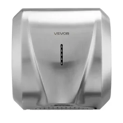 VEVOR Hand Dryer, 1800W Bathroom Air Hand Dryer, Automatic High Speed with HEPA Filter, Fast Drying, Heavy Duty Brushed Stainless Steel, AC110-120V Commercial Wall Mounted for Restroom, Hotel, Office