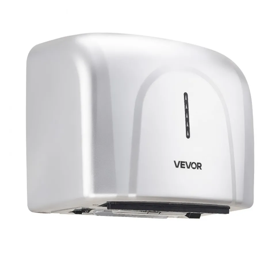 VEVOR Hand Dryer, 1300W Bathroom Air Hand Dryer, Automatic High Speed with HEPA Filter, Fast Drying, Premium ABS Construction, AC110-120V Commercial Wall Mounted for Home Bathroom, Guest Room,Homestay