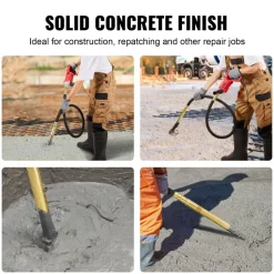 VEVOR Handheld Concrete Vibrator, 800W Electric Vibrator 13000 VPM, Electric Concrete Vibrating Tool With 6.6ft / 2m Shaft Rod, Portable Pencil Cement Vibrator Remove Air Bubble and Mix Concrete