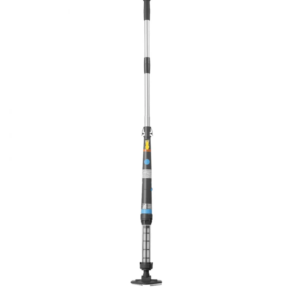 VEVOR Handheld Pool Vacuum, 8.5 GPM Cordless Spa Hot Tub Vacuum with Extension Pole and 2 Brush Heads, 60 Mins Running Time, for Small Debris, Sand, Rechargeable Pool Cleaner for Above Ground Pools