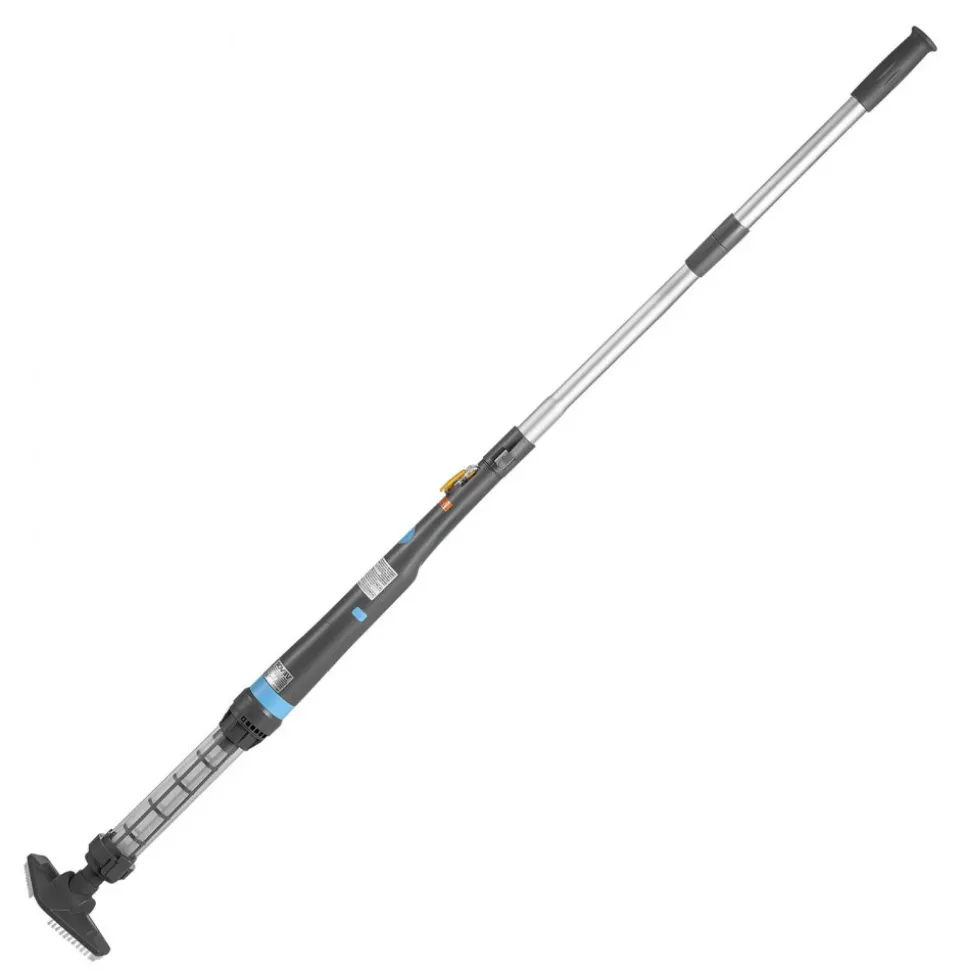 VEVOR Handheld Pool Vacuum, 8.5 GPM Cordless Spa Hot Tub Vacuum with Extension Pole and 2 Brush Heads, 60 Mins Running Time, for Small Debris, Sand, Rechargeable Pool Cleaner for Above Ground Pools