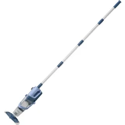 VEVOR Handheld Pool Vacuum, 26 GPM Cordless Spa Hot Tub Vacuum with Extension Pole, 60 Mins Running Time, Powerful Suction for Leaves and Debris, Rechargeable Pool Cleaner for Above Ground Pools