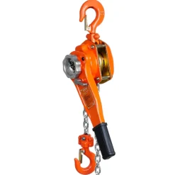 VEVOR Hand-Operated Chain Lift, 1650 lbs Load, 5ft Length, G80 Zinc-Coated Steel, Dual-Pawl Brake System, Automatic Chain Guide & Swivel Hook, Ideal for Workshops, Warehouses, and Loading Docks