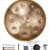 VEVOR Handpan Drum, 22 in & 10 Notes, D Minor Hand Drum, Hand Pan Drum Instrument with Mallets, 432Hz Handpan Stand & Carry Bag, Steel Healing Sound Drum, Percussion Instruments for Adults Beginners