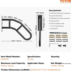 VEVOR Handrails for Outdoor Steps, 29