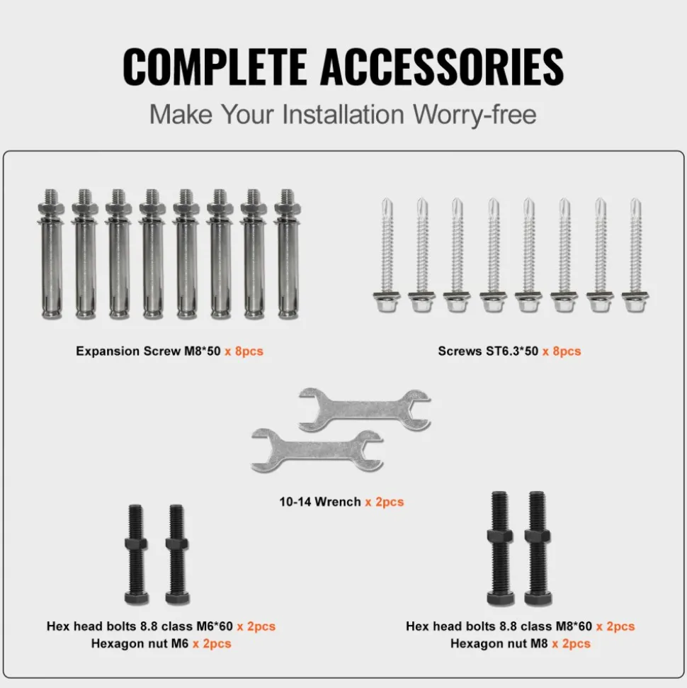 VEVOR Handrails for Outdoor Steps, Fit 4 or 5 Steps Outdoor Stair Railing, Arch#4 Wrought Iron Handrail, Flexible Porch Railing, Black Transitional Handrails for Concrete Steps or Wooden Stairs