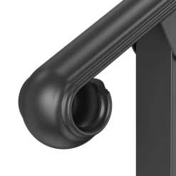 VEVOR Handrails for Outdoor Steps, 2-3 Step Stair Hand Rail & Indoor Railing Kit, Railings for Outside Steps with Installation Kit, Hand Rails for Seniors,Porch Railing & Deck Hand Rail, Black
