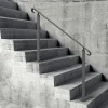 VEVOR Handrails for Outdoor Steps, Fit 3-5 Steps Outdoor Stair Railing, Wrought Iron Handrail, Flexible Front Porch Hand Rail, Black Transitional Hand railings for Concrete Steps or Wooden Stairs