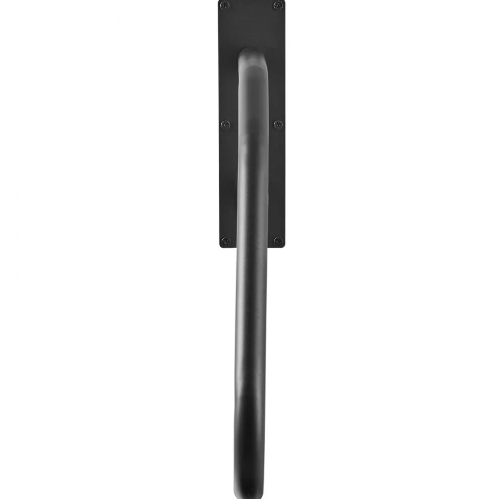 VEVOR Handrails for Outdoor Steps, 32" Length Wall Mount Safety Railings for 1-3 Steps, U-Shaped Handrail with Matte Black Finished, Stair Handrails for Kids, Elderly, Pregnant Women, Disabled