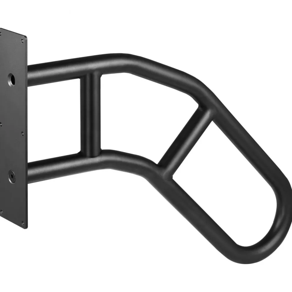VEVOR Handrails for Outdoor Steps, 32" Length Wall Mount Safety Railings for 1-3 Steps, U-Shaped Handrail with Matte Black Finished, Stair Handrails for Kids, Elderly, Pregnant Women, Disabled