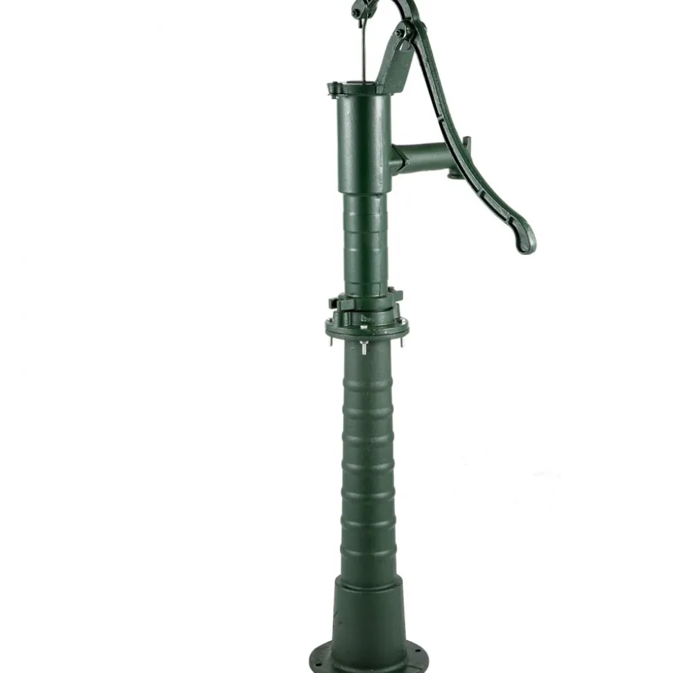 VEVOR Hand Water Pump with Stand, 15.7 x 9.4 x 51.6 inch Pitcher Pump& 26 inch Pump Stand with Pre-set 1/2" Holes for Easy Installation, Rustic Cast Iron Well Pump for Yard, Garden, Farm Irrigation,