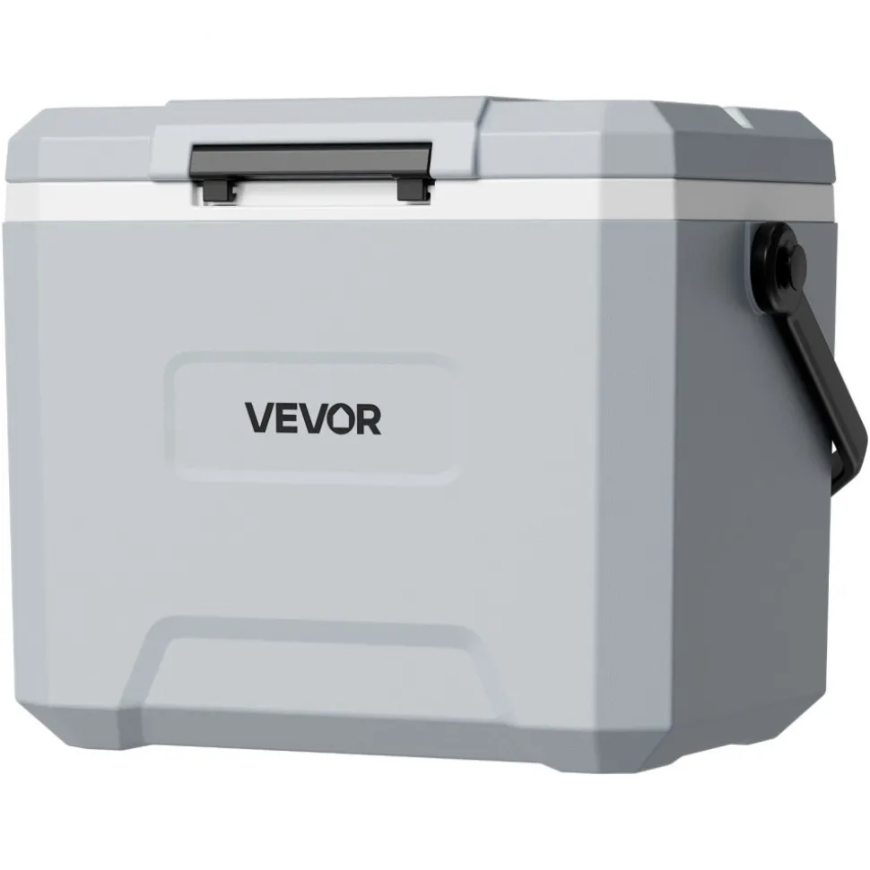 VEVOR Hard Cooler, 24QT Portable Cooler, Leak-Resistant Coolbox Keeps Contents Cool for 48 Hours, Insulated Chests with Ice Retention and Heavy-Duty Handle, Ultra-Light for Camping, Concerts, Sports