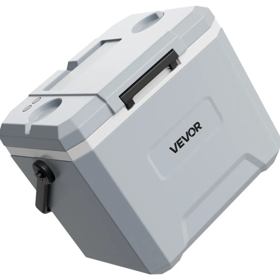 VEVOR Hard Cooler, 24QT Portable Cooler, Leak-Resistant Coolbox Keeps Contents Cool for 48 Hours, Insulated Chests with Ice Retention and Heavy-Duty Handle, Ultra-Light for Camping, Concerts, Sports