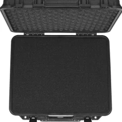 VEVOR Hard Pistol Cases with Pre-cut PU Foam, Waterproof & Dustproof Hard Gun Case for 6 Pistol, 19.3×17.1×8.3 in Lockable Pistol Case, Black