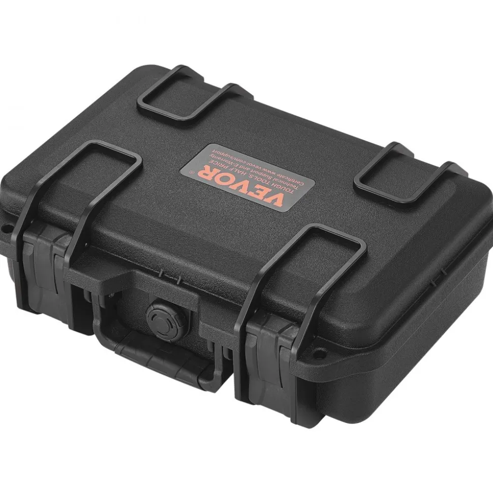 VEVOR Hard Pistol Cases with Pre-cut PU Foam, Waterproof & Dustproof Hard Gun Case for 1 Pistol, 12.59×9.01×4.4 in Lockable Pistol Case, Black