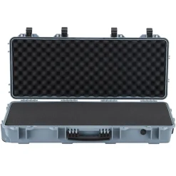 VEVOR Hard Rifle Case, Lockable Rifle Case with Pre-cut Foams, 52 in Gun Storage with Wheels, Heavy Duty IP67 Waterproof & Dustproof Pistol Storage Cases for Rifles, Shotguns, Airsoft Guns, Black