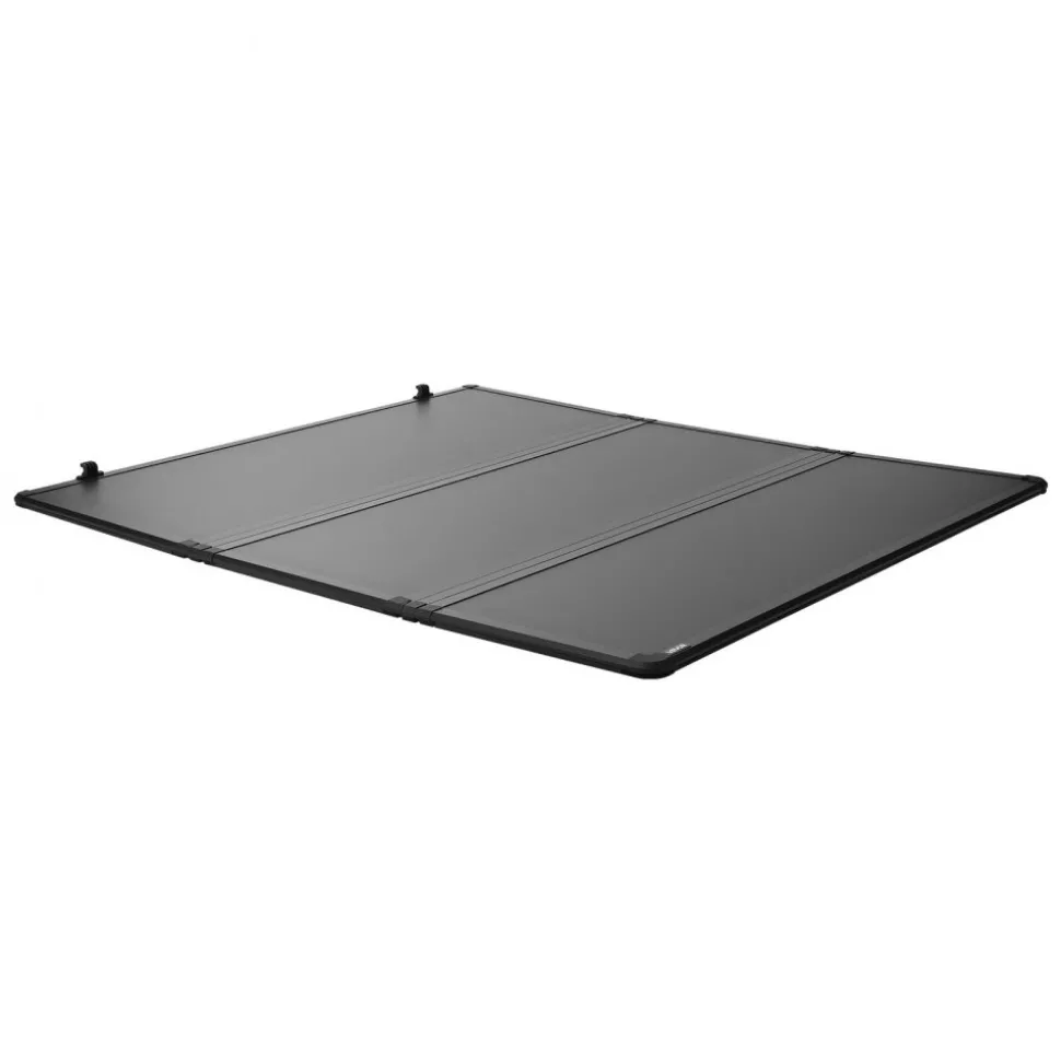 VEVOR Hard Tri-Fold Truck Bed Tonneau Cover, Compatible with 2015-2026 Ford F150 5.5 ft (67.1 in) Bed, Waterproof Folding Truck Tonneau Cover with Heavy-Duty Fiberglass and Aluminum Alloy Support Bar